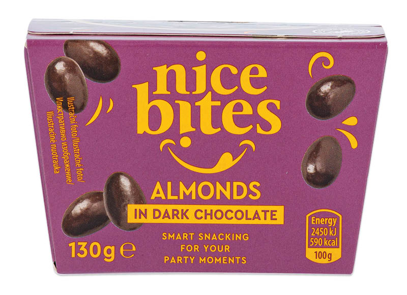 NICE BITES riešutai šokolade
