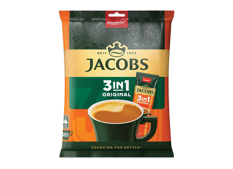 Tirpusis balintos kavos gėrimas JACOBS 3 in 1