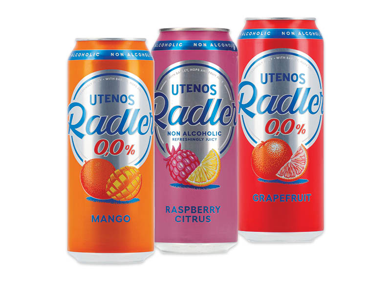Nealkoholinis alaus kokteilis UTENOS RADLER