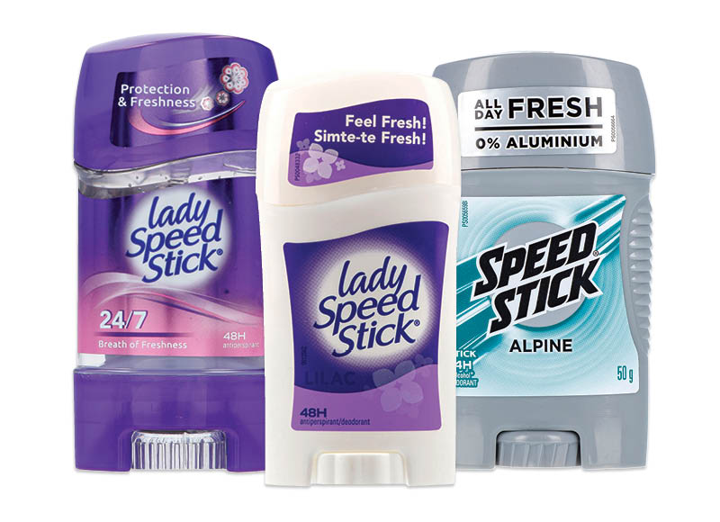 Dezodorantams LADY SPEED STICK ir MENNEN SPEED STICK