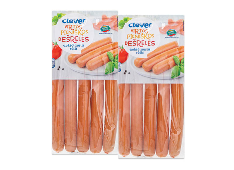CLEVER virtos pieniškos dešrelės