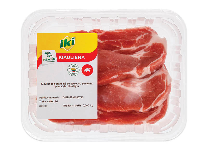 IKI kiaulienos sprandinė be kaulo su pomente