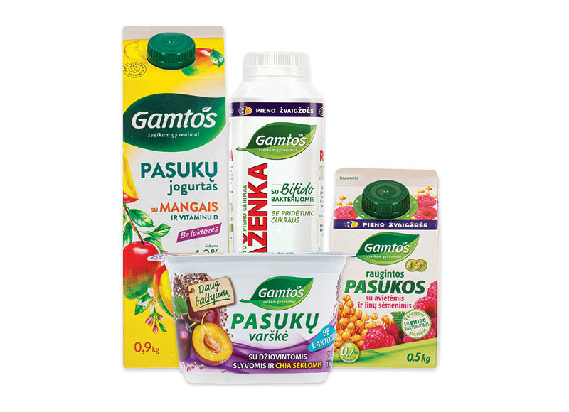 Pieno produktams GAMTOS