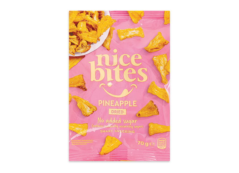 NICE BITES džiovinti ananasai