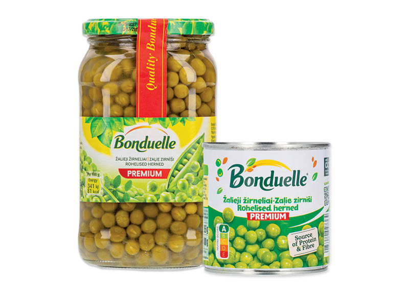 Konservuotiems žirneliams BONDUELLE