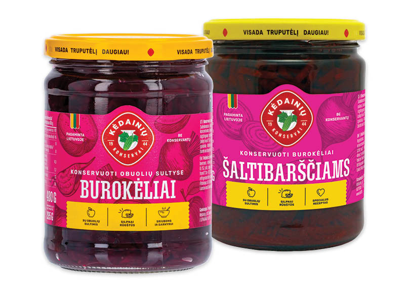 Konservuotiems KĖDAINIŲ burokėliams
