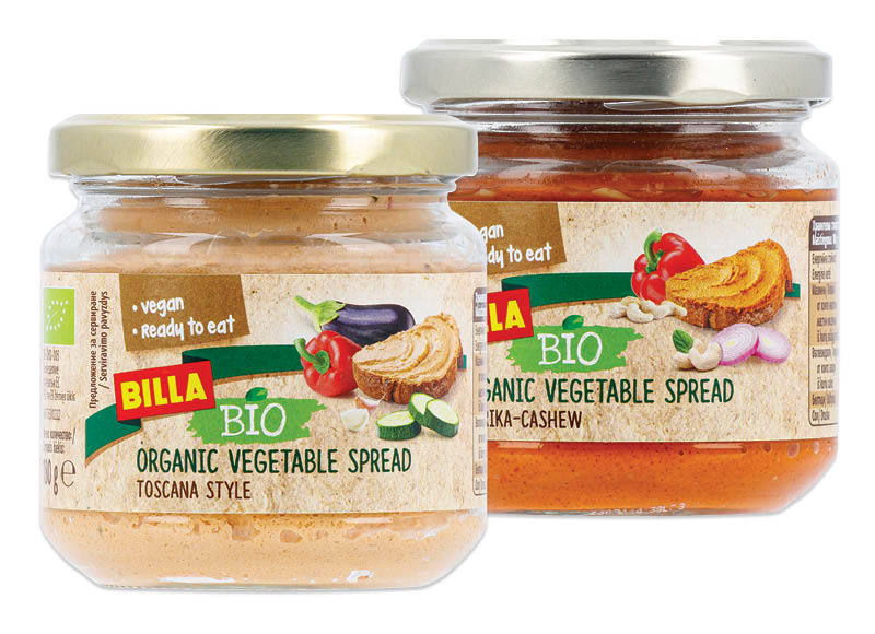 BILLA BIO daržovių užtepėlė