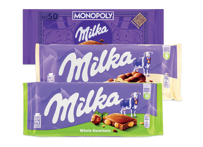 Šokolado plytelė MILKA