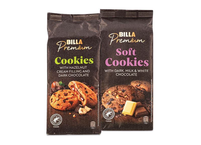 BILLA PREMIUM sausainiai