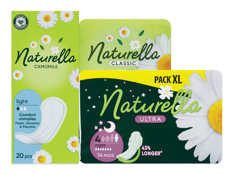 Moterų higienos priemonėms NATURELLA