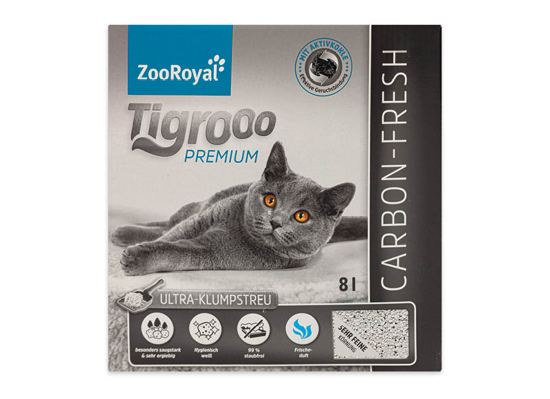 ZOOROYAL kačių kraikas TIGROOO CARBON-FRESH