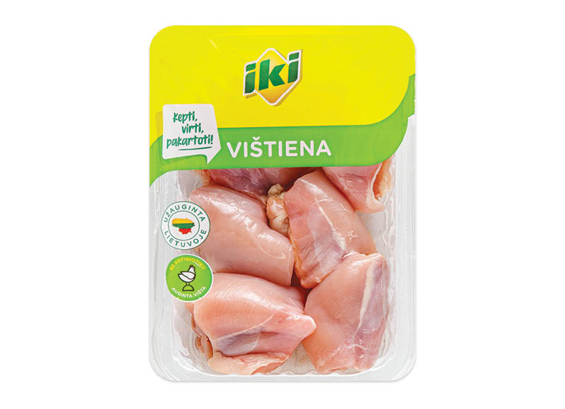 IKI šviežia viščiukų broilerių šlaunelių mėsa