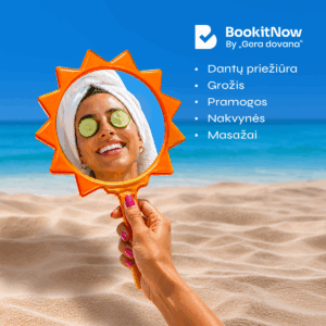 BookitNow pasiūlymas -15% nuolaida asortimentui