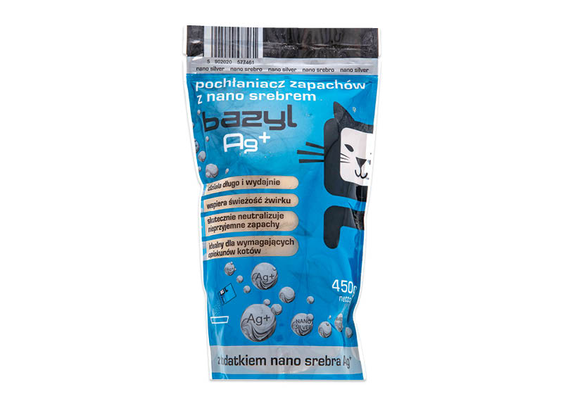 Antibakteriniai kraiko milteliai BAZYL AG+ ODOUR ABSORBER