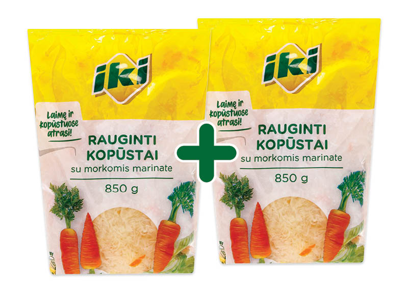 IKI rauginti kopūstai su morkomis