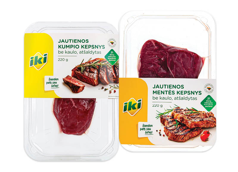 IKI brandinta jautienos mentė ar kumpis be kaulo