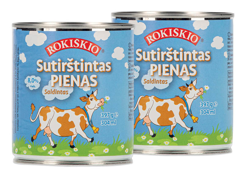 Saldintas sutirštintas ROKIŠKIO pienas