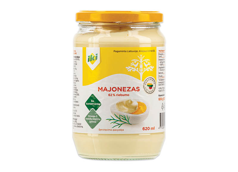 IKI majonezas BE KONSERVANTŲ