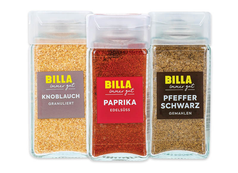 BILLA prieskoniams IMMER GUT