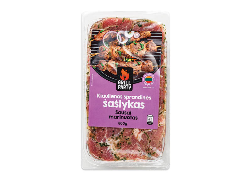 GRILL PARTY sausai marinuotas sprandinės šašlykas