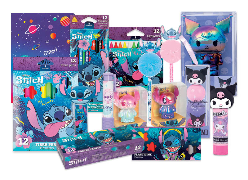 Kanceliarinėms prekėms DISNEY STITCH ir KUROMI