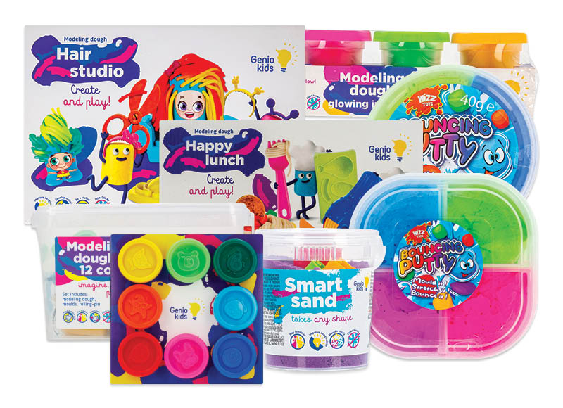 Plastilinams-modelinams, lipdymo masėms, išmaniajam smėliui