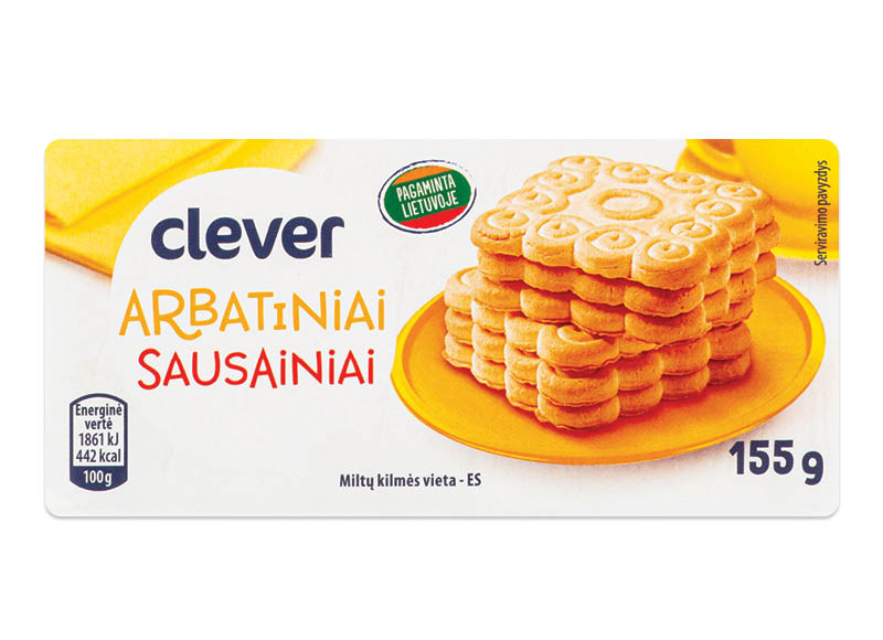 CLEVER arbatiniai sausainiai