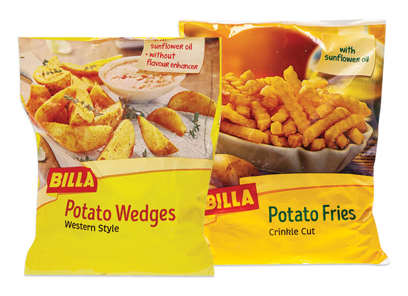 BILLA šaldytoms bulvytėms ir kroketams