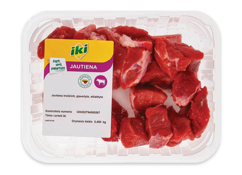 IKI atvėsinta jautiena troškinti