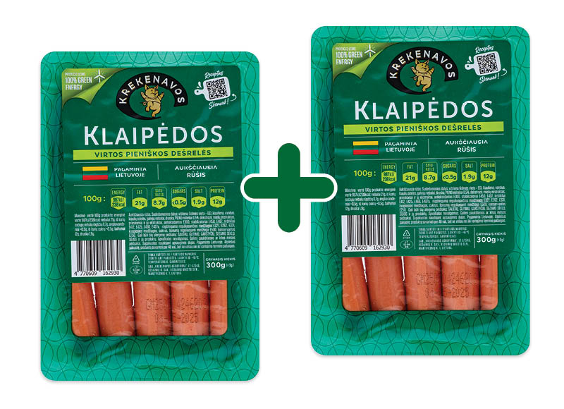 Virtos pieniškos KLAIPĖDOS dešrelės