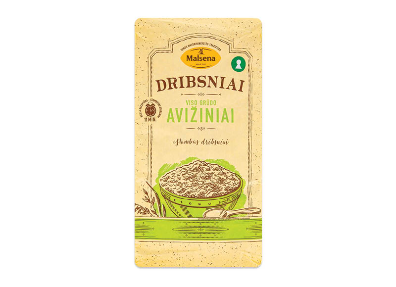 VISO GRŪDO avižiniai dribsniai MALSENA