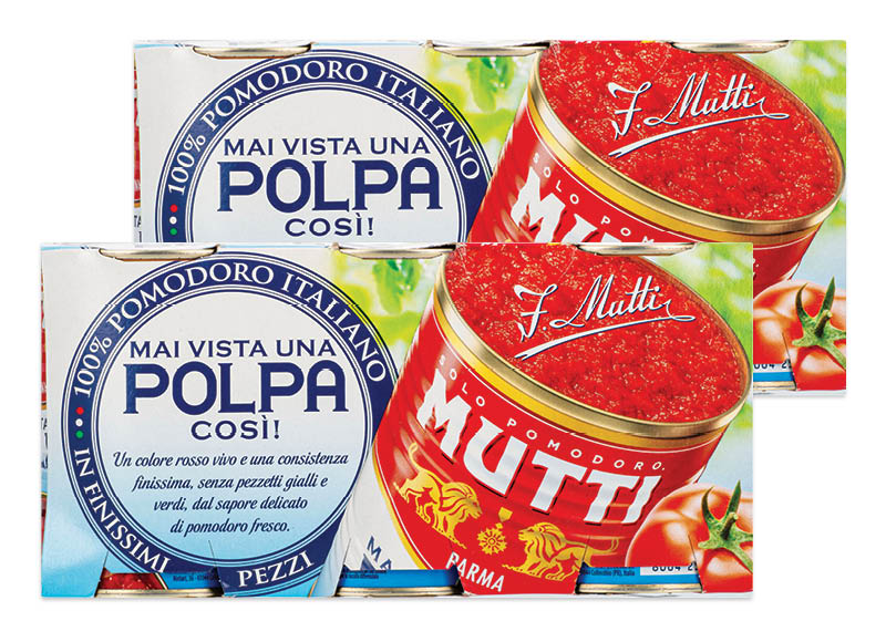 Smulkinti pomidorai MUTTI POLPA