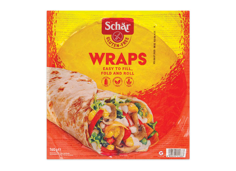 Tortilijos SCHAR WRAPS be glitimo