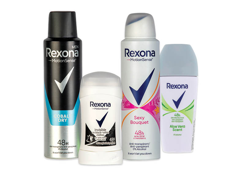 Dezodorantams REXONA