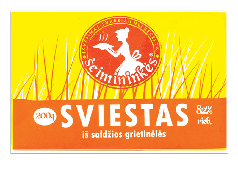 Saldžios grietinėlės sviestas ŠEIMININKĖS