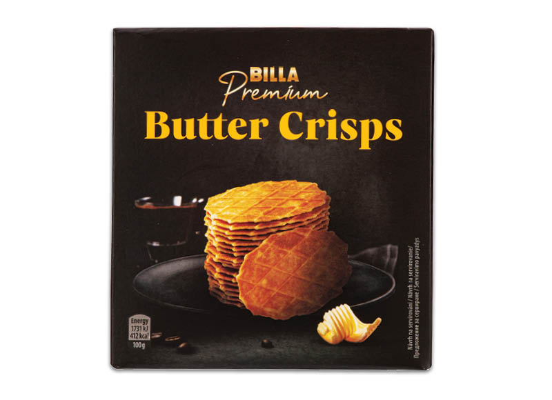 BILLA PREMIUM sviestiniai vafliai