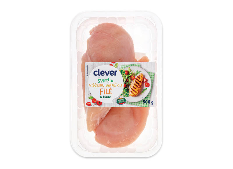 CLEVER šviežia viščiukų broilerių filė