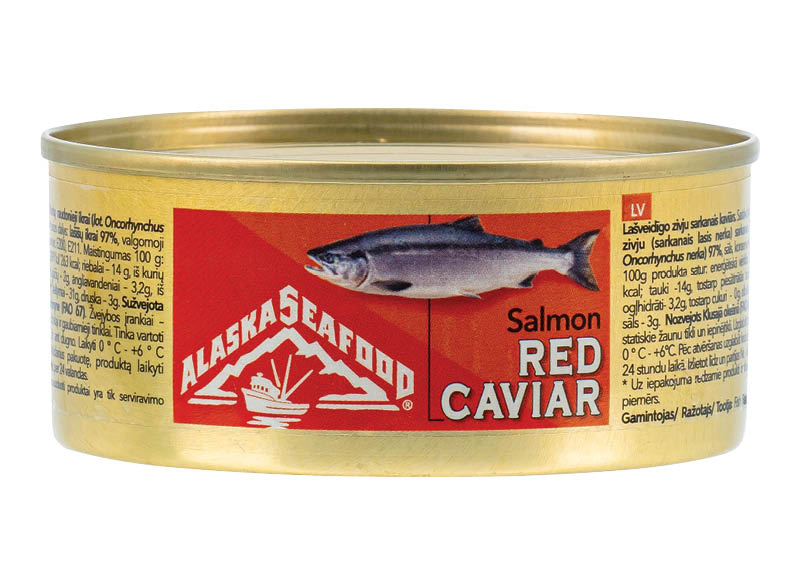 Raudonieji lašišų ikrai ALASKA SEAFOOD