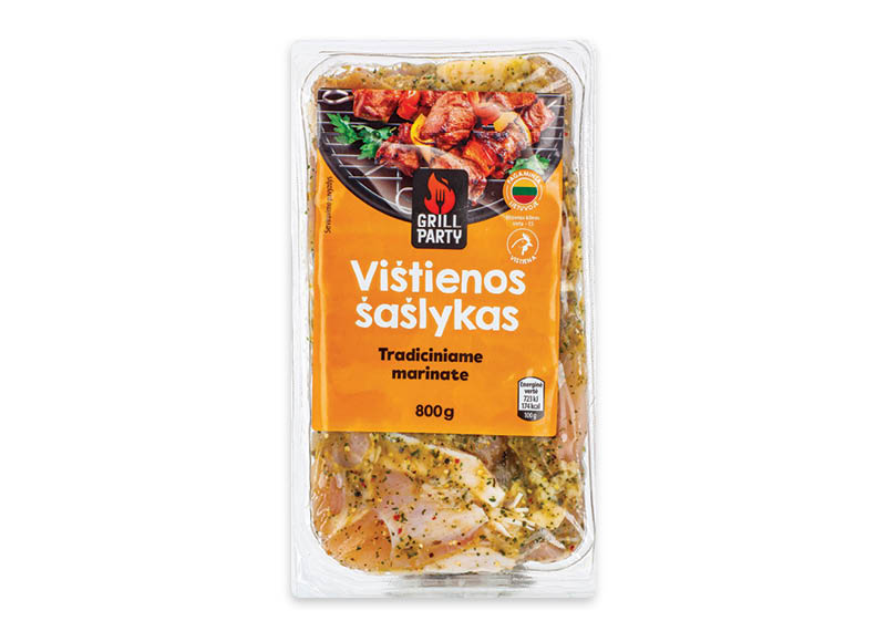 GRILL PARTY vištienos šašlykas tradiciniame marinate