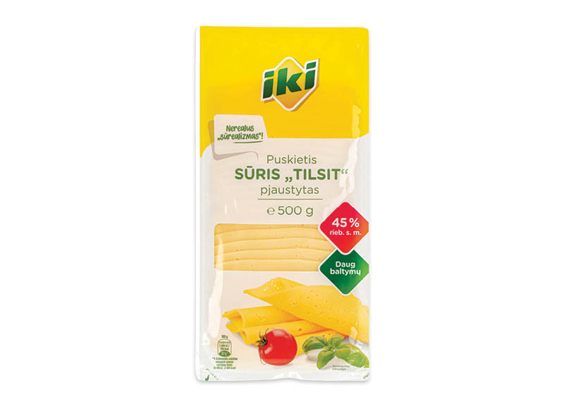 IKI puskietis sūris TILSIT riekutėmis
