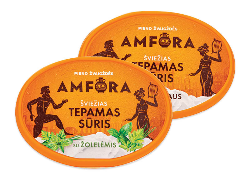 Šviežias tepamasis sūris AMFORA