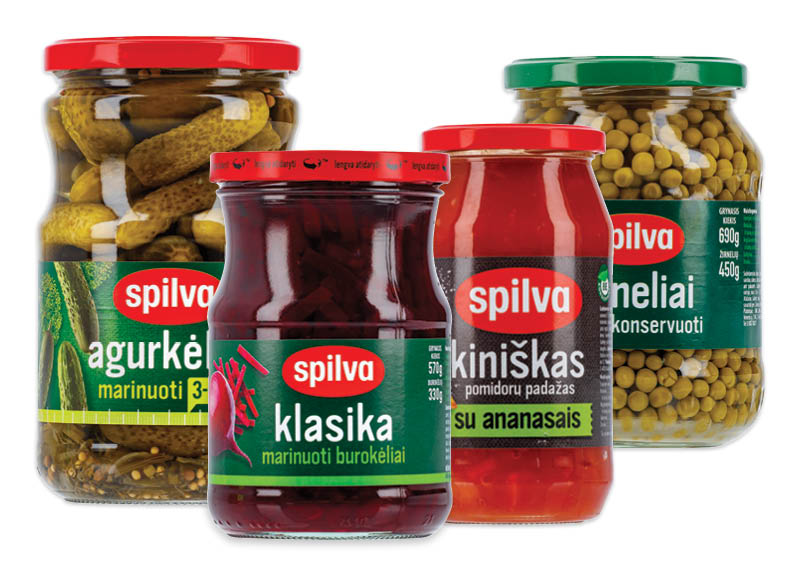 Konservuotoms daržovėms, padažams SPILVA