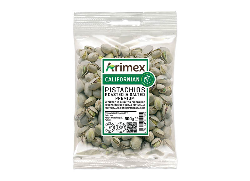 Kepintos ir sūdytos pistacijos ARIMEX PREMIUM