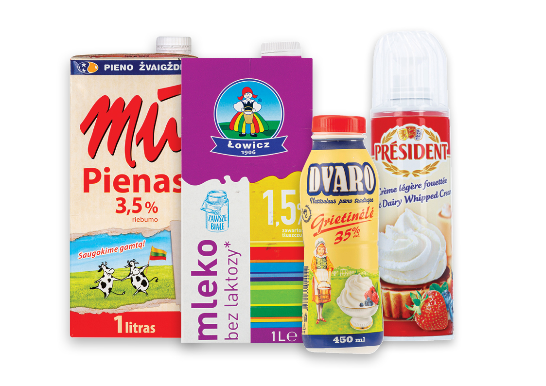 Ilgo galiojimo pienui ir grietinėlei -30%