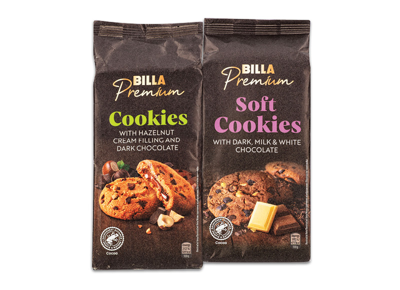 BILLA PREMIUM sausainiai