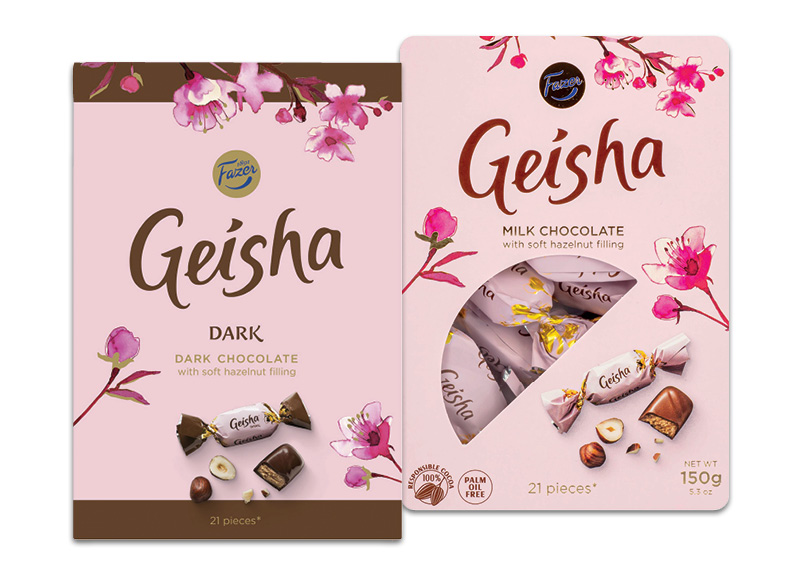 Saldainiai dėžutėje GEISHA