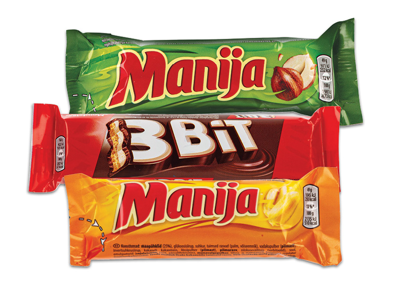 Šokoladinis batonėlis 3BIT ar MANIJA