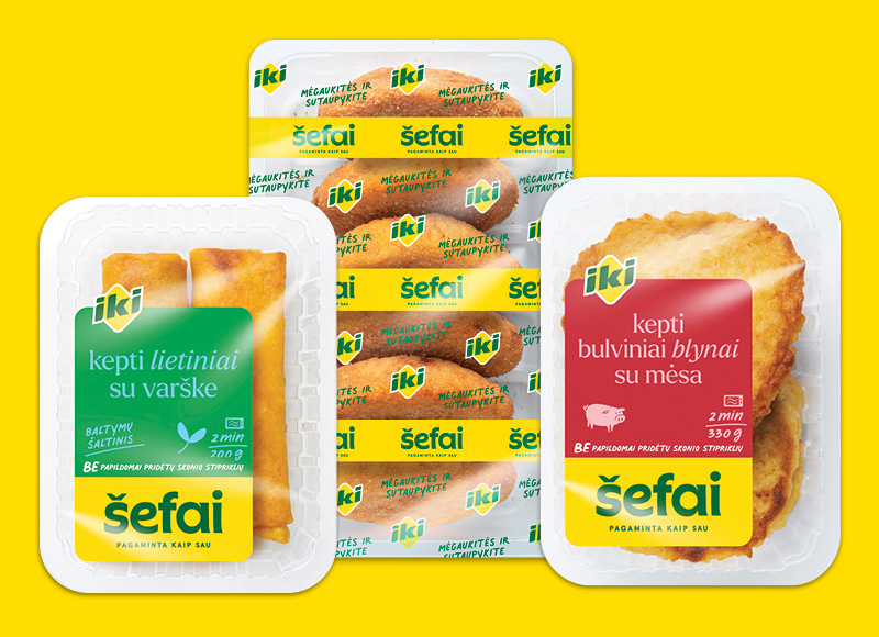 IKI ŠEFAI kepti blynai ar lietiniai