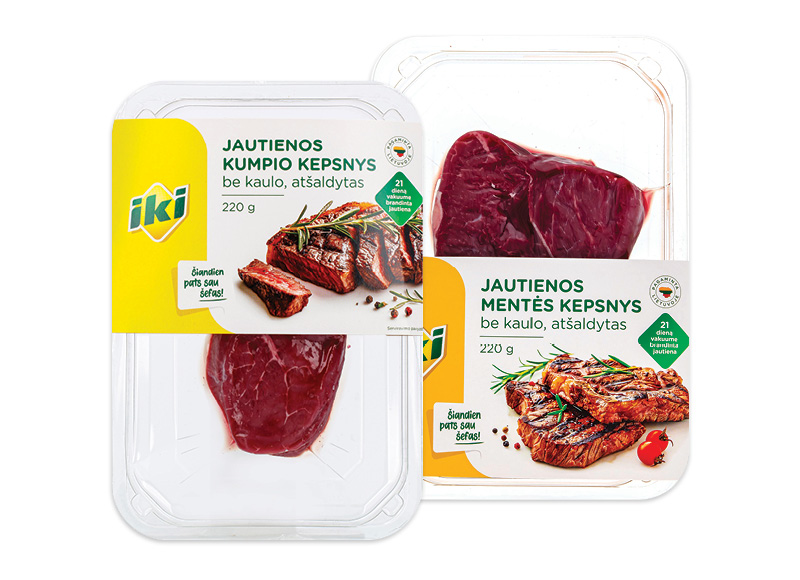 IKI brandintai jautienos mentei ir kumpiui be kaulo