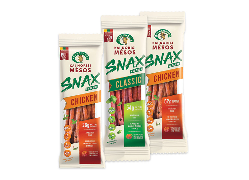 Dešrelėms SNAX KABANOS KAI NORISI MĖSOS